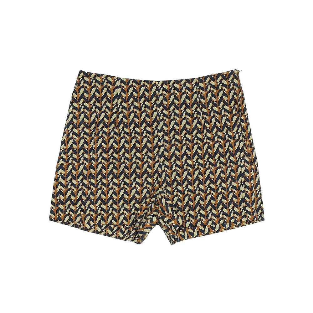 Zara High Waist Patterned Women's Shorts - Black, Brown, Tan